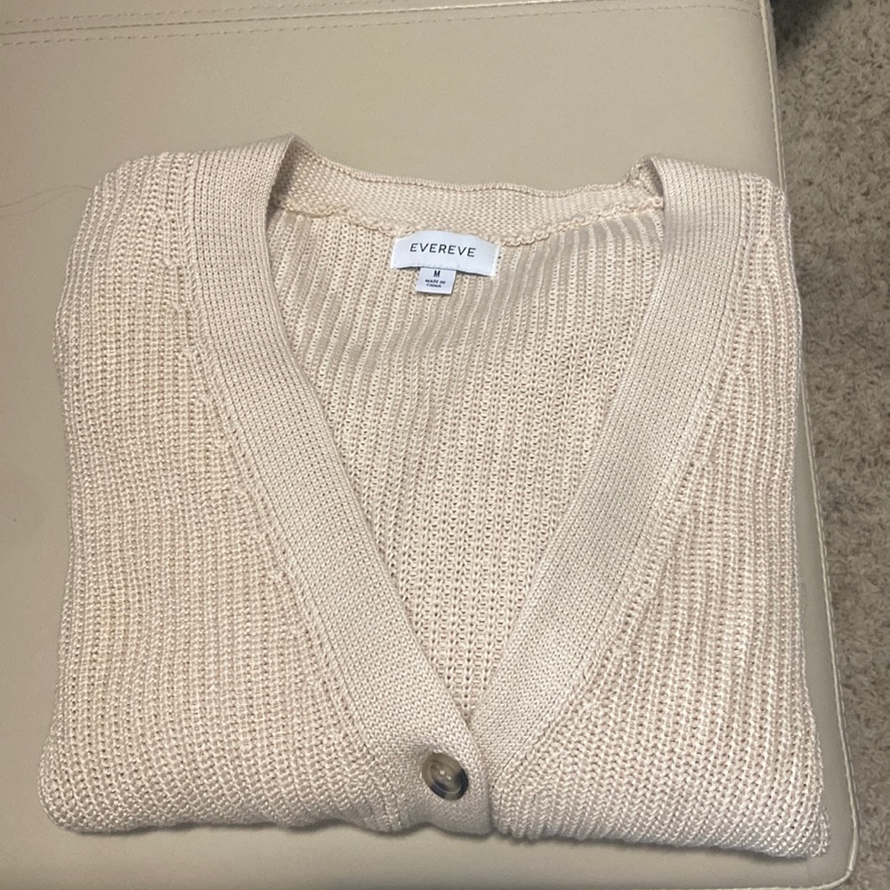 Cream evereve cardigan